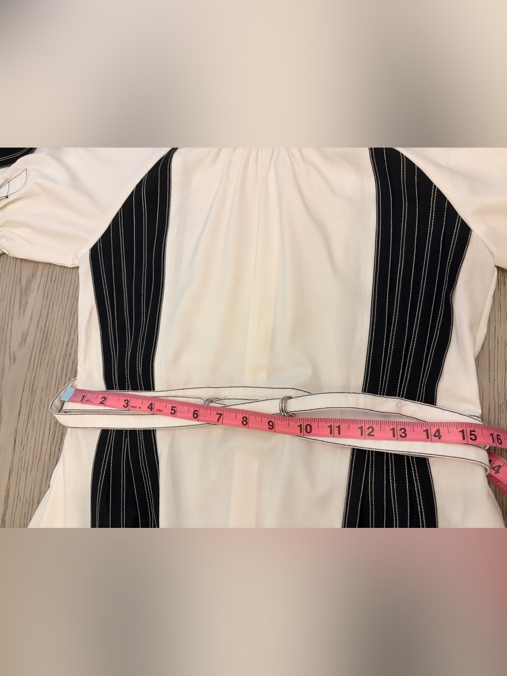 Lovebirds Cinched Colorblock A-Line Black & White Dress Size XS - Picture 12 of 13
